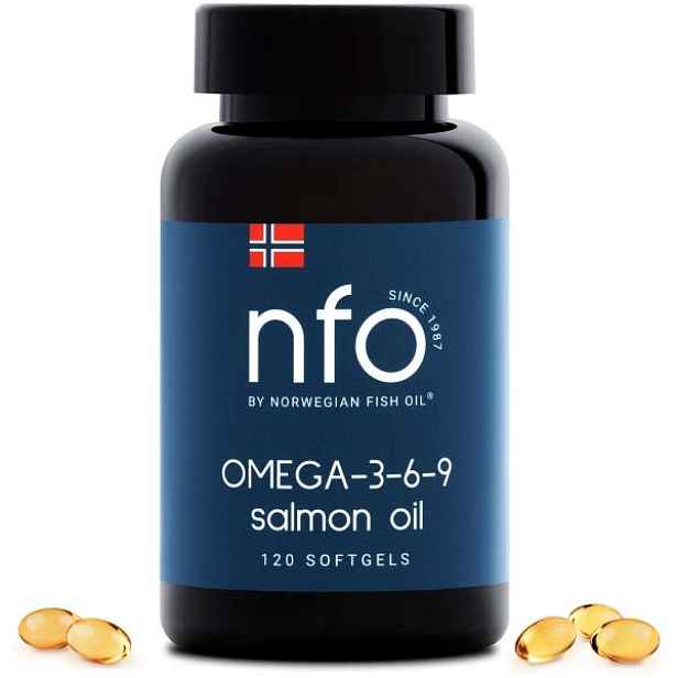 NFO OMEGA 3-6-9 SALMON OIL CAPSULES Omega mastné kyseliny