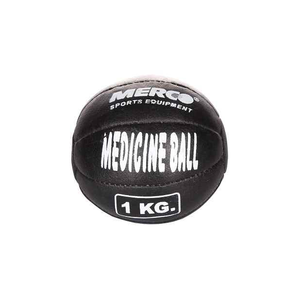 Leather kožený medicinální míč, 1 kg
