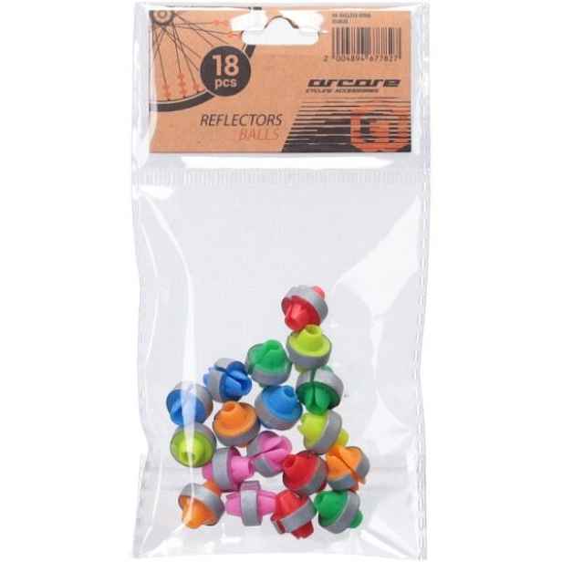 Arcore AR BALLS 18 Reflexní kuličky do výpletu kola, mix