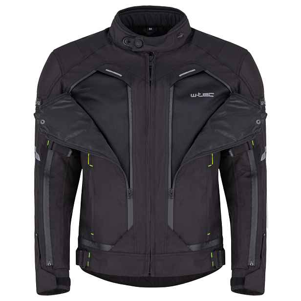 Pánská moto bunda W-TEC Progair -fluo