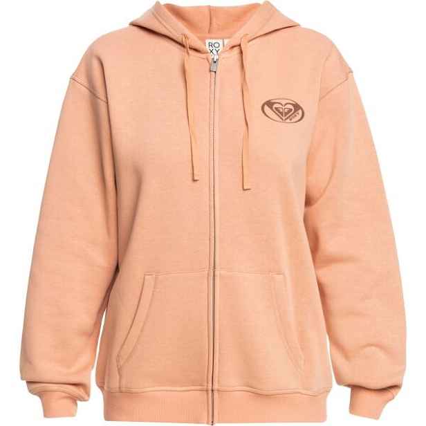 Roxy SURF STOKED ZIPPED BRUSHED Dámská mikina, lososová