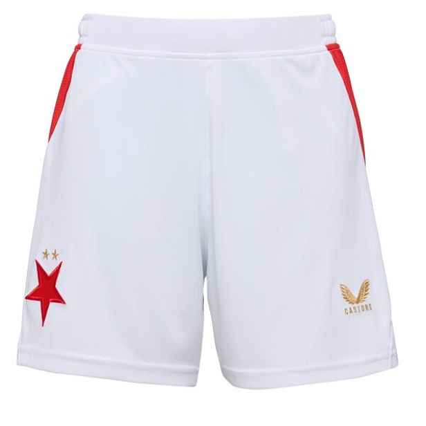 CASTORE SK SLAVIA PRAGUE HOME SHORT JR Dětské fotbalové šortky