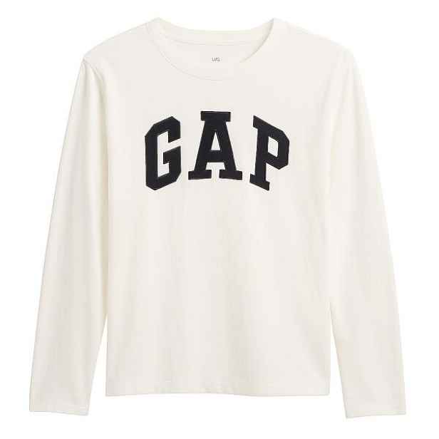 GAP V-FRCH LS LOGO TEE Dětské tričko