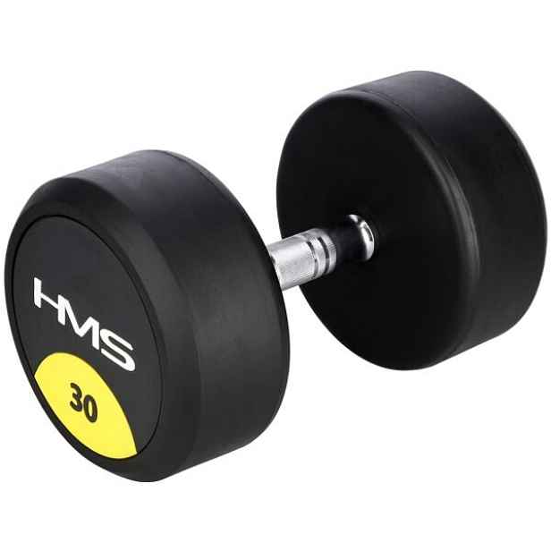 HMS HG PRO 30KG Pogumovaná jednoruční činka , KG