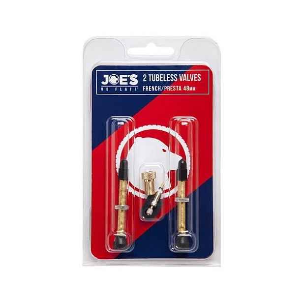 JOE'S 2 TUBELESS FRENCH/PRESTA VALVES MM Cyklistické ventilky, dummy