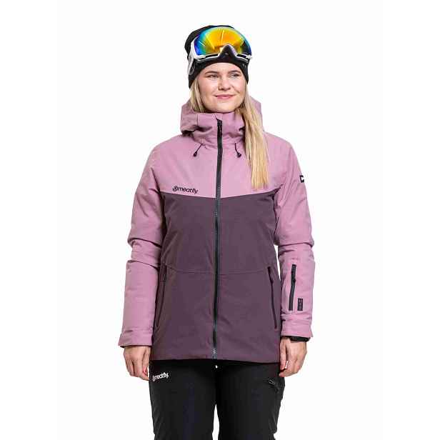 Meatfly dámská SNB & SKI bunda Kirsten Nostalgia Rose / Winetasting