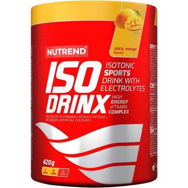 Nutrend ISODRINX 420 G JUICY MANGO Iontový nápoj , G