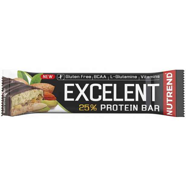 Nutrend EXCELENT 85 G MANDLE + PISTÁCIE Proteinová tyčinka , G
