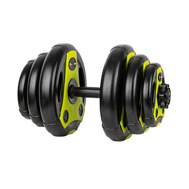 Jednoruční nakládací činkový set inSPORTline 3-18 kg černo