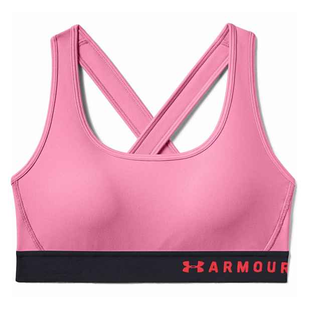 Dámská sportovní podprsenka Under Armour Mid Crossback Lipstick
