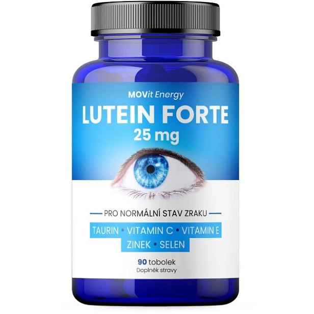MOVIT ENERGY MOVIT LUTEIN FORTE 25 MG + TAURIN, 90 TOBOLEK Doplněk stravy