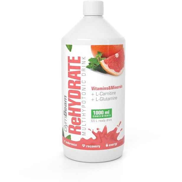 GymBeam REHYDRATE 1000 ML GRAPEFRUIT Iontový nápoj