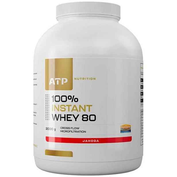 ATP NUTRITION 100% INSTANT WHEY 80 CFM 2000 G JAHODA Syrovátkový protein , KG