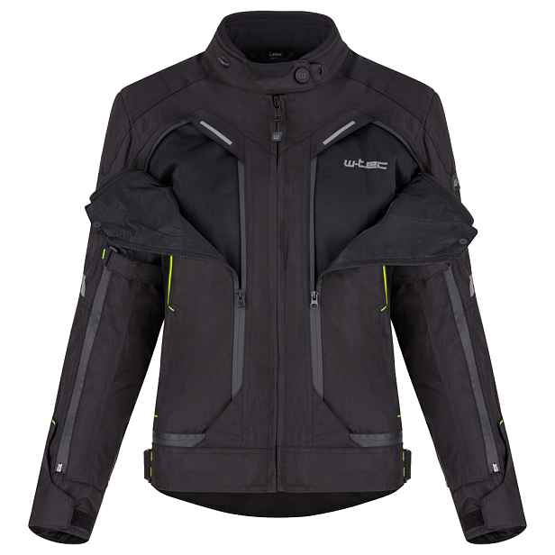 Dámská moto bunda W-TEC Progair Lady -fluo