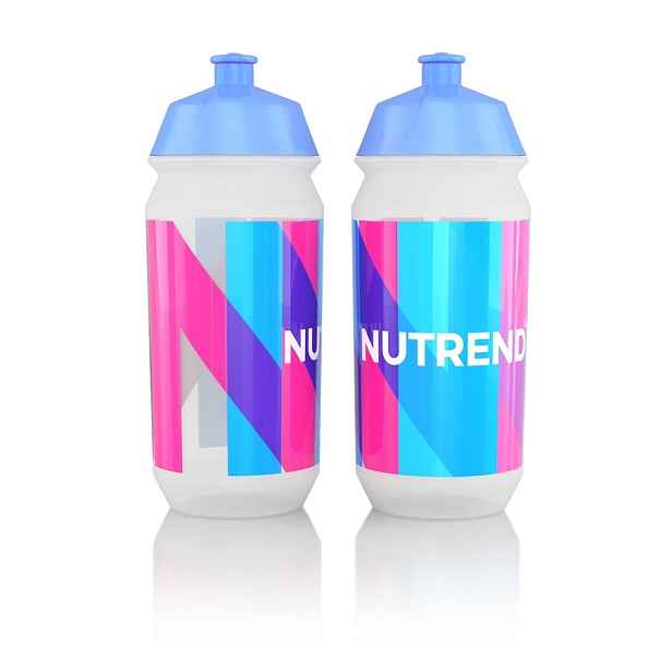 Sportovní láhev Nutrend Tacx Bidon 500 ml s modrorůžovým potiskem
