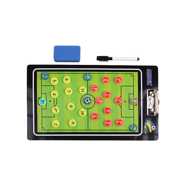 Fotbal 64 magnetická trenérská tabule, s klipem