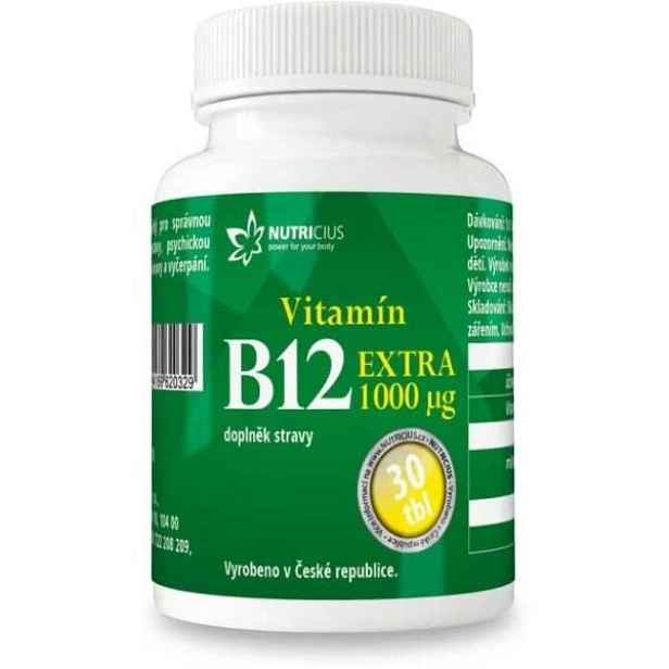 NUTRICIUS VITAMÍN B12 EXTRA 90 TAB Vitamín