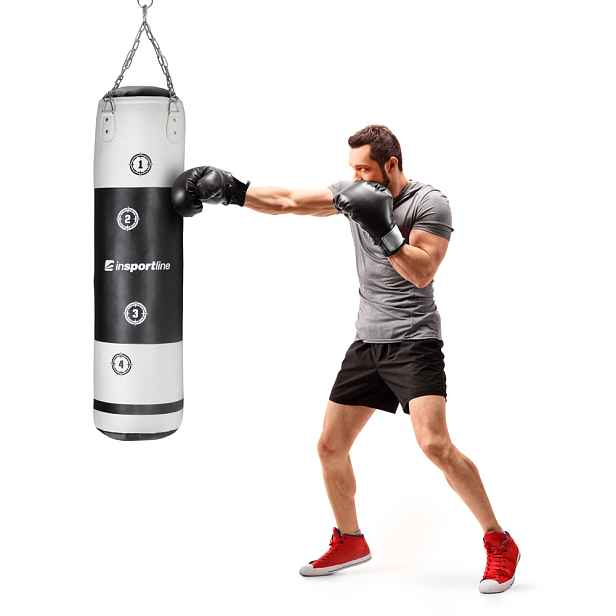 Boxovací pytel inSPORTline Robkin 35x120cm / 33kg černo