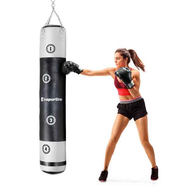 Boxovací pytel inSPORTline Robkin 180x35cm / 50 kg černo
