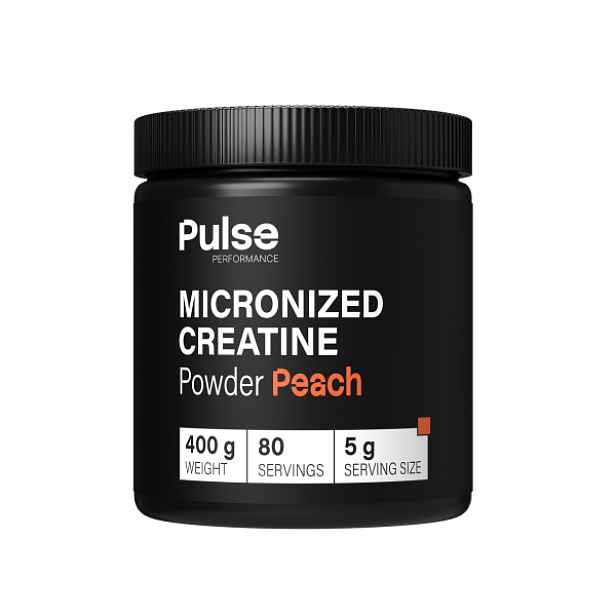 PULSE PERFORMANCE MICRONIZED CREATINE POWDER 400G PEACH Kreatinový prášek