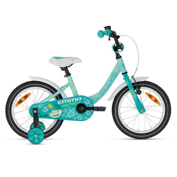 Odlehčené dětské kolo KELLYS EMMA 16" • 100-110 cm • 9,9 kg 9,5" (100-110 cm) Menthol