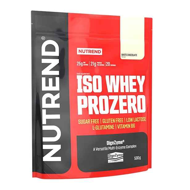 Práškový koncentrát Nutrend ISO WHEY Prozero 500 g čokoláda