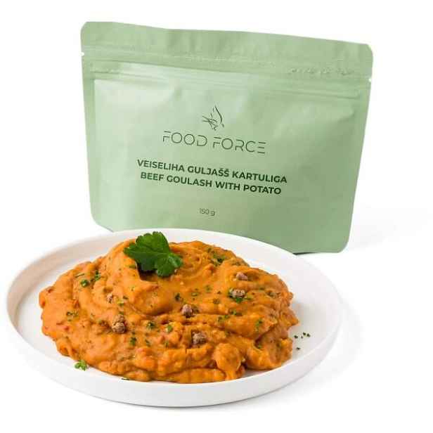 FOOD FORCE HOVĚZÍ GULÁŠ BRAMBOREM 150G Outdoorové jídlo