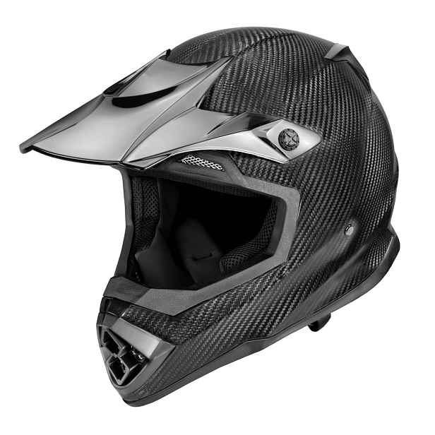 Motokrosová přilba W-TEC Crosscomp karbon lesk (63-64)