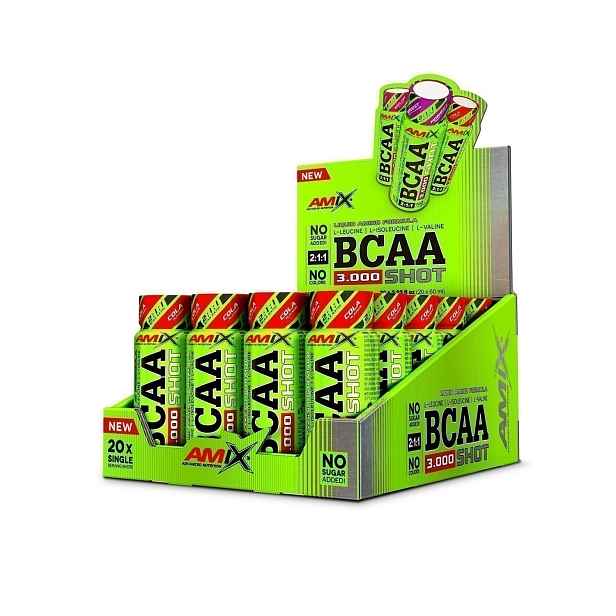 AMIX BCAA 3000 SHOT , Cola, 20x60ml