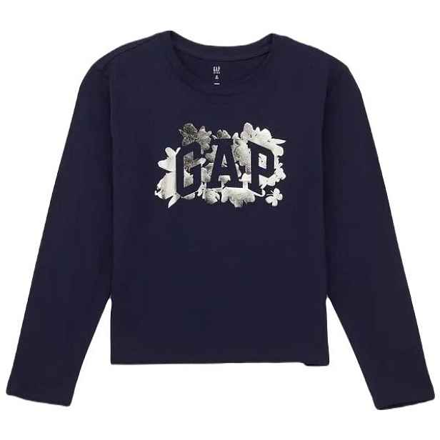 GAP FRCH VALUE LOGO Dívčí tričko s dlouhým rukávem