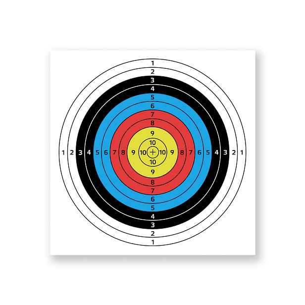 Terč inSPORTline Darber 40x40cm 10ks