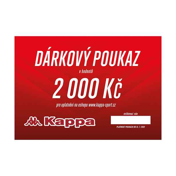 Dárkový poukaz KAPPA 2000 Kč