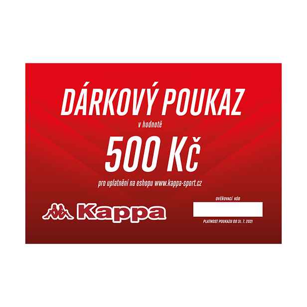 Dárkový poukaz KAPPA 500 Kč