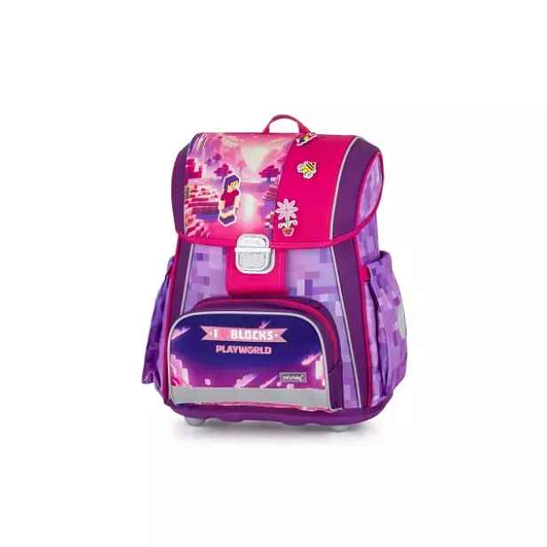 Oxybag PREMIUM PLAYWORLD GIRL PIXEL Školní aktovka