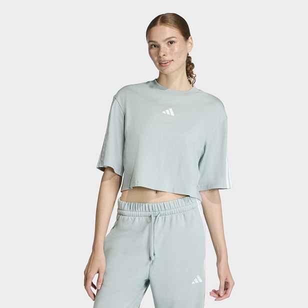 adidas Essentials 3-Stripes COTTON LOOSE T-Shirt