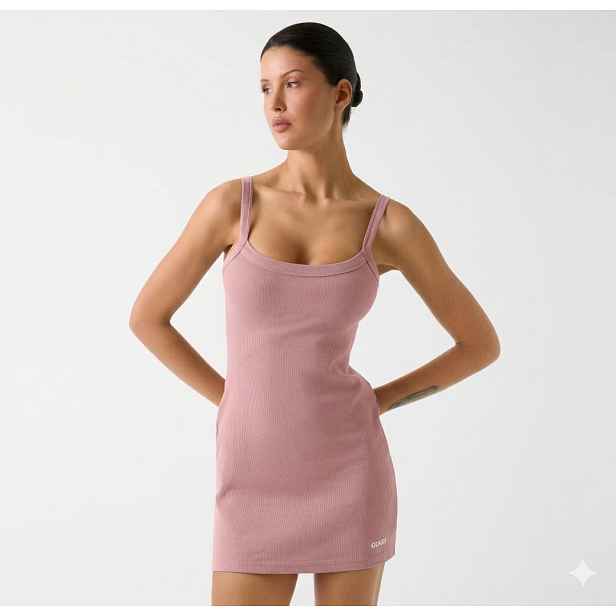 Guess stella rib short dress l