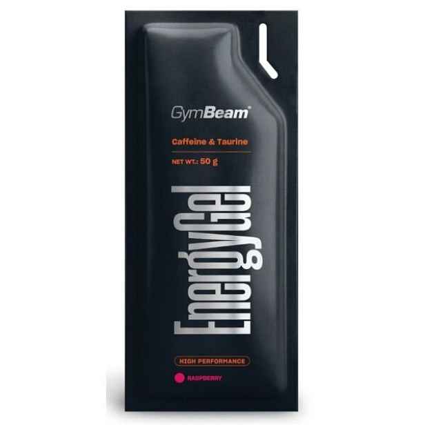 GymBeam ENERGY GEL MALINA, 50 G Energetický gel , G