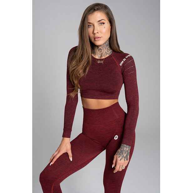 Gym Glamour Crop-Top bezešvý Melange