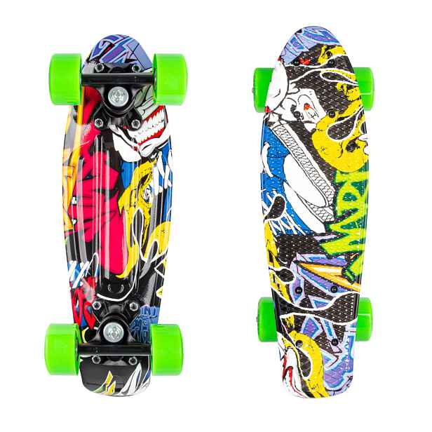 Mini penny board WORKER Colorico 17" Angry (žluto- )