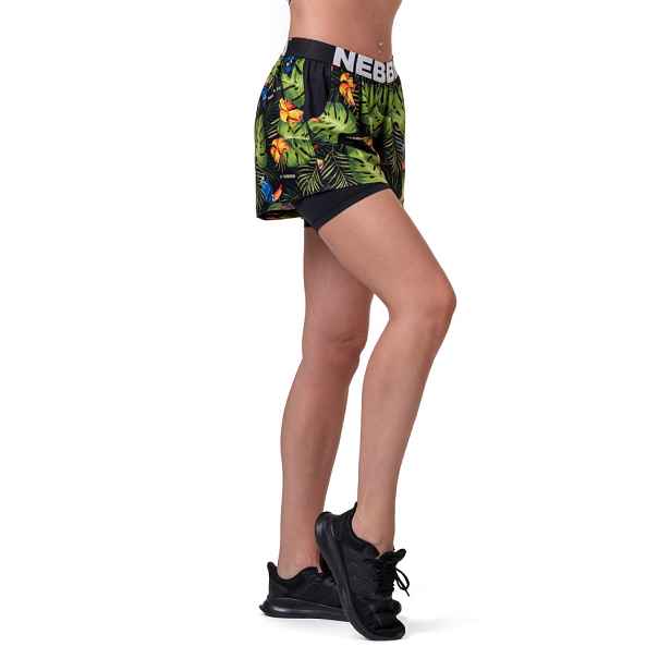 Dámské kraťasy Nebbia High-Energy Double Layer 563 Jungle