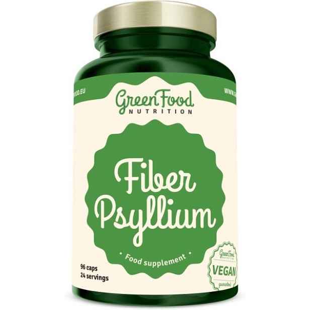GREENFOOD FIBER PSYLLIUM 96CPS Doplněk stravy
