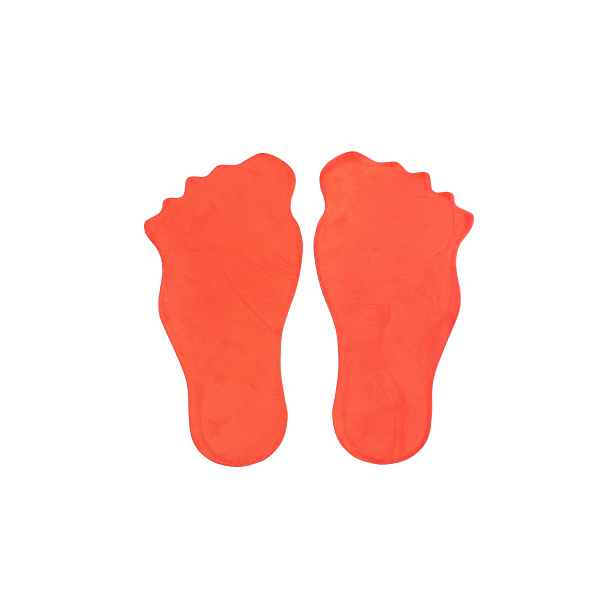 Feet značka na podlahu , 1 pár