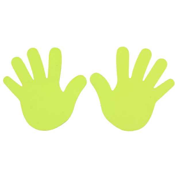 Hand značka na podlahu , 1 pár