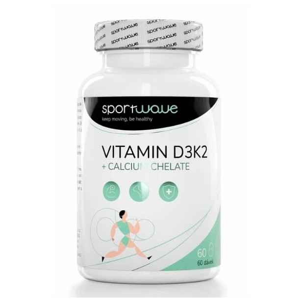 SPORT WAVE VITAMIN D3K2+ CALCIUM CHELATE 60 CAPS Vitamin