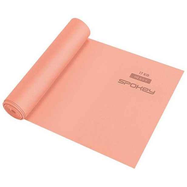 Spokey RIBBON TEX HEAVY Posilovací guma, lososová