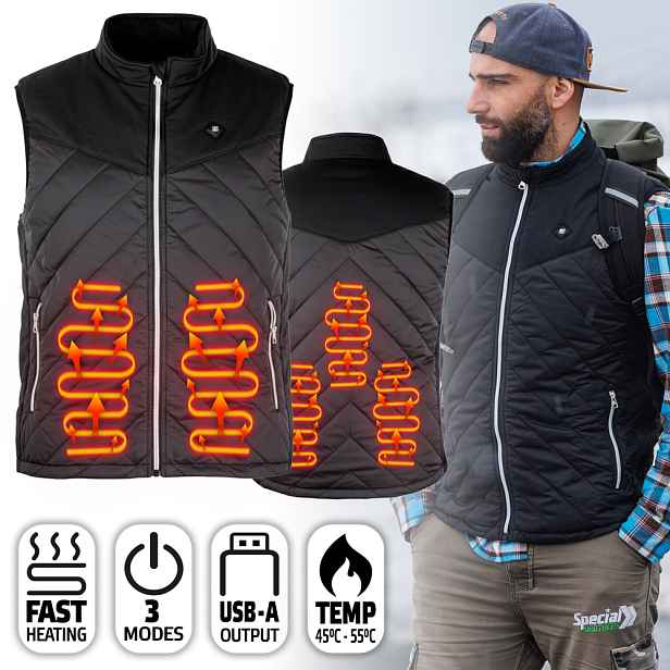 Pánská vyhřívaná vesta inSPORTline WARMhim