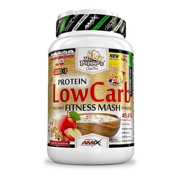 AMIX Low Carb Mash, Apple-Cinamon, 600g