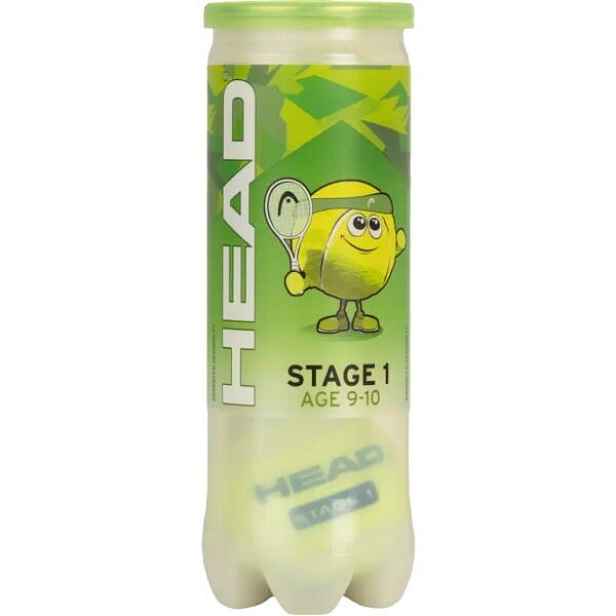 Head STAGE 1 Juniorské tenisové míče, reflexní neon
