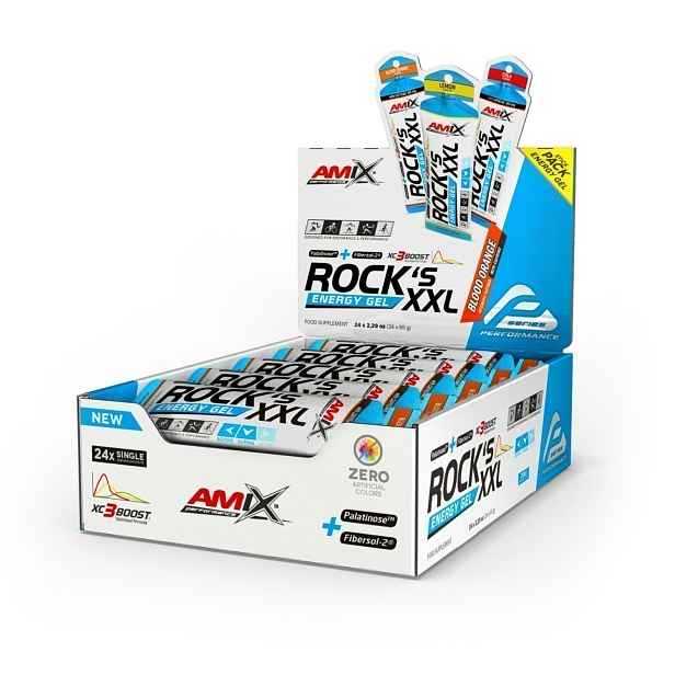 AMIX Rock's Energy Gel with Caffeine, Blood , 24x65g