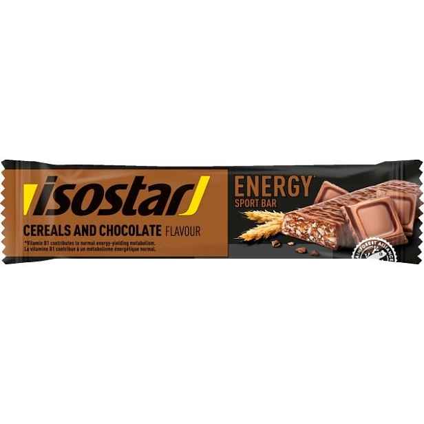 Isostar HIGH ENERGY ČOKOLÁDA A CEREÁLIE G Energetická tyčinka